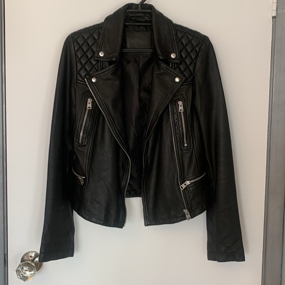 Allsaints Leather Jacket 2 - Picture 2 of 10